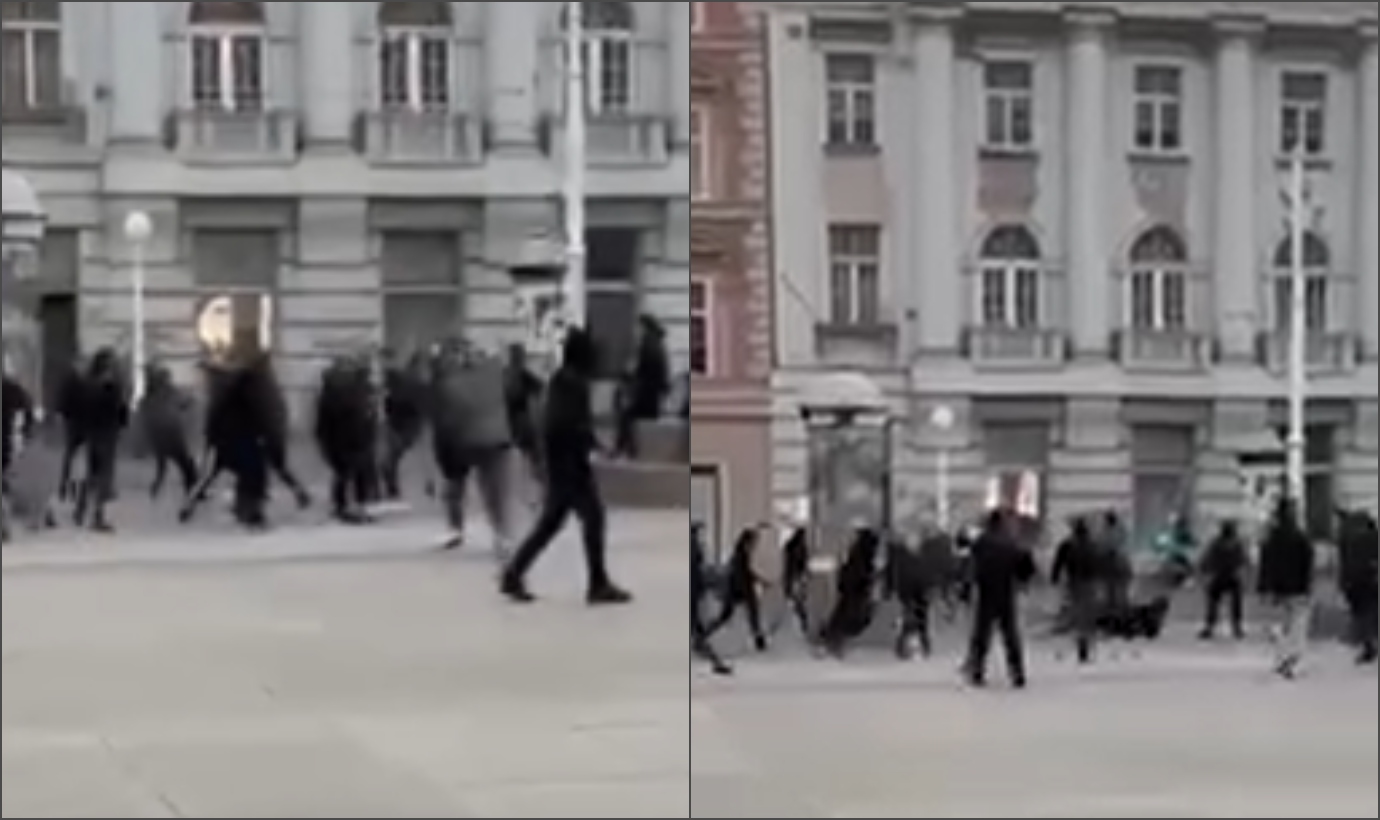 Uznemirujuća snimka: Masovna tučnjava maskiranih mladića u srcu Zagreba