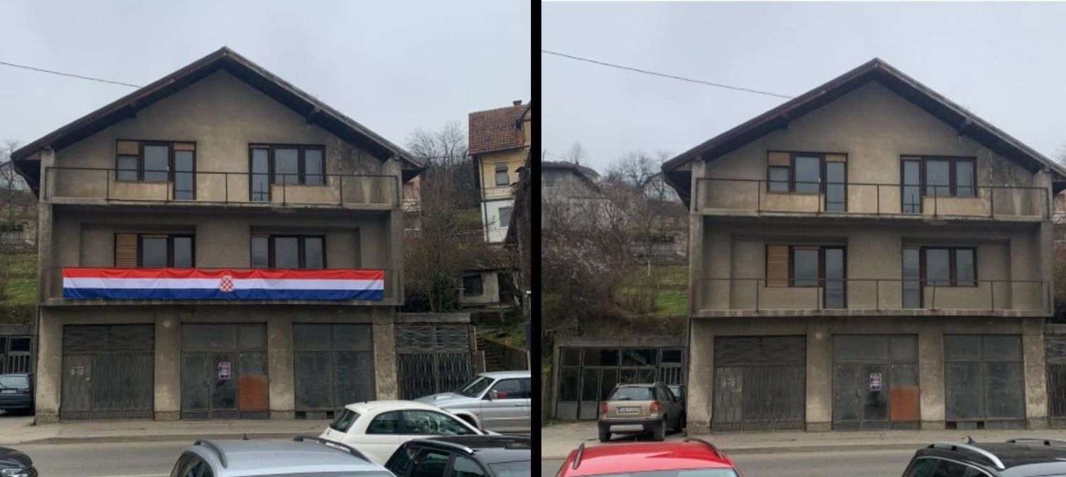 Pokidali hrvatske zastave usred grada: ‘Policija nije reagirala’