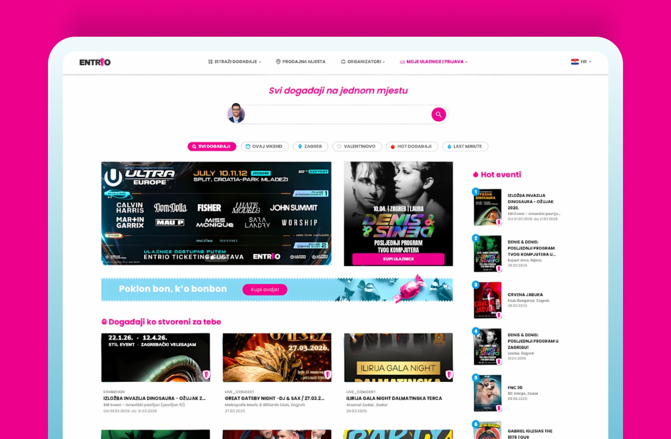 Revolucija ulaznica na Entrio.hr:  Od danas baš svi događaji na jednom mjestu